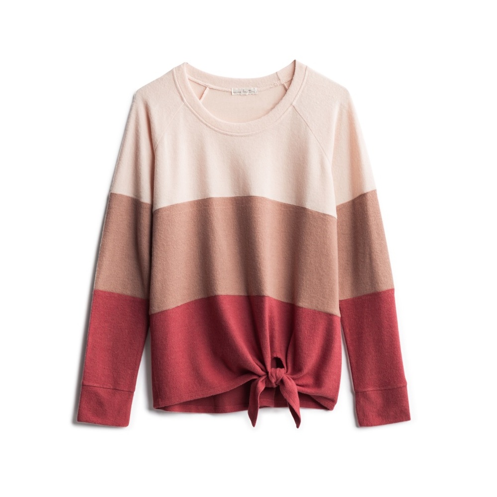 Araya Tie Front Knit Top